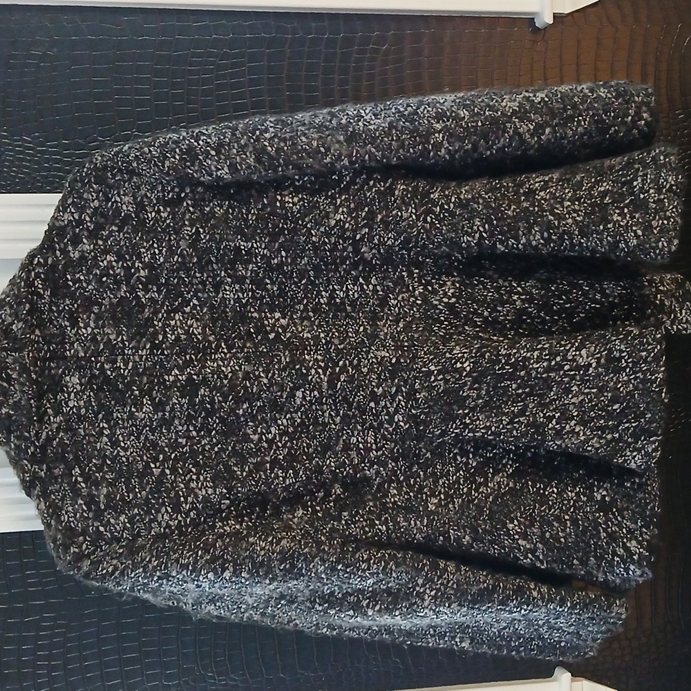 Cynthia Rowley Charcoal and Black Pea Coat - Picture 3 of 3